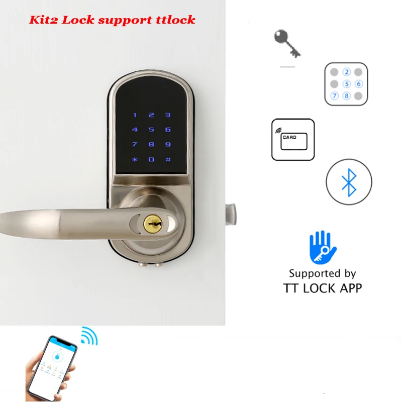 Умный дверной замок с Bluetooth электронный без ключа цифровой клавиатурой Wi-Fi и