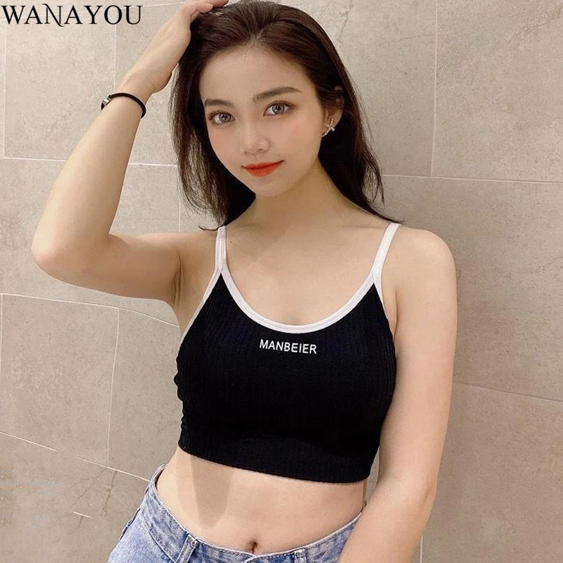 

WANAYOU Fast Dry Sports Bras,Breathable Sleep Sling Bra Elastic Padded Tube Top,Fitness Pilates Yoga Gym Running Sport Underwear