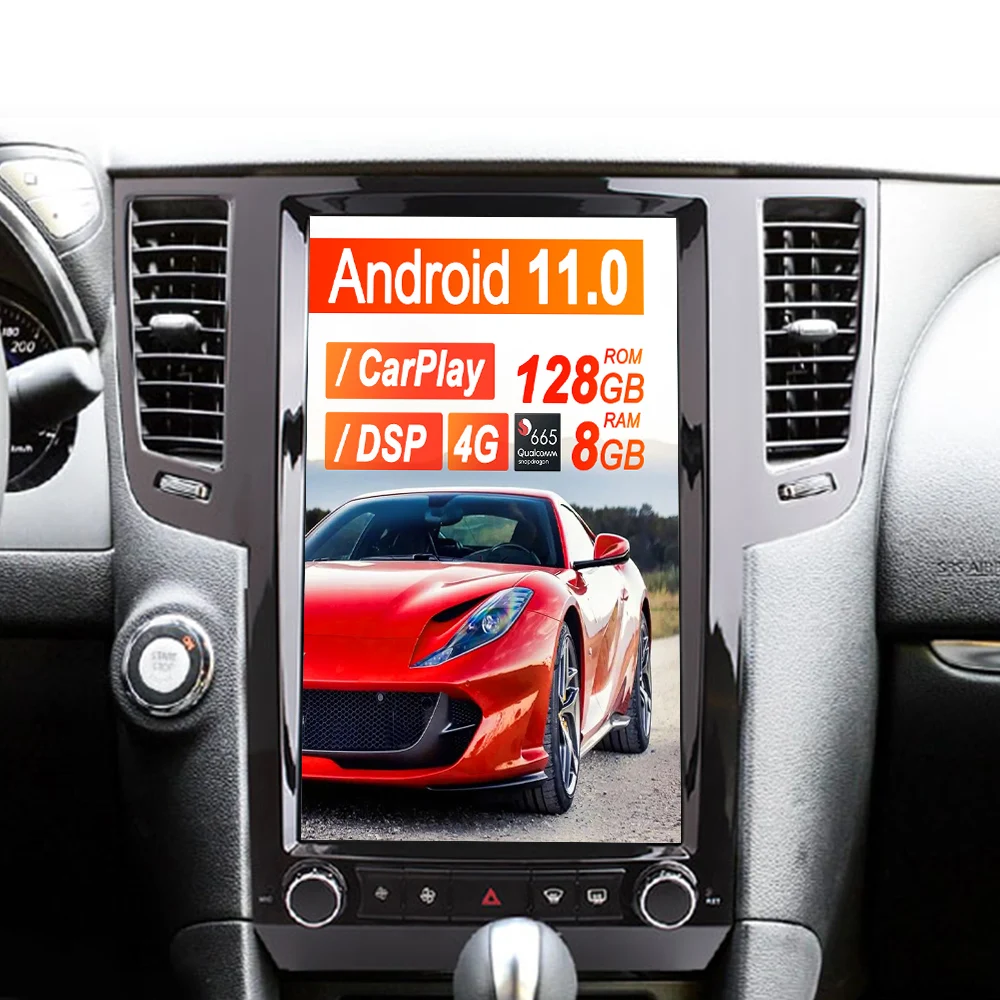 

Qualcomm For Infiniti FX FX25 FX35 FX37 2009-2013 Qx70 2013-2016 Navigation HeadUnit Multimedia Player Autostereo Recorde Screen