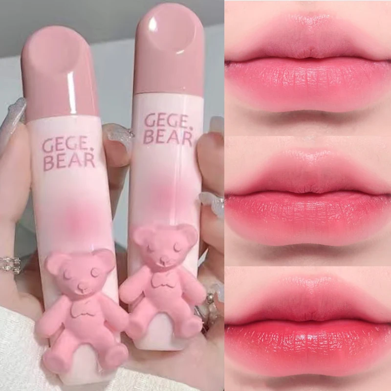 

6 Colors Velvet Matte Lip Gloss Long Last Moisturizing Not Fading Sexy Nude Red Bear Liquid Lipstick Women Lips Makeup Cosmetics