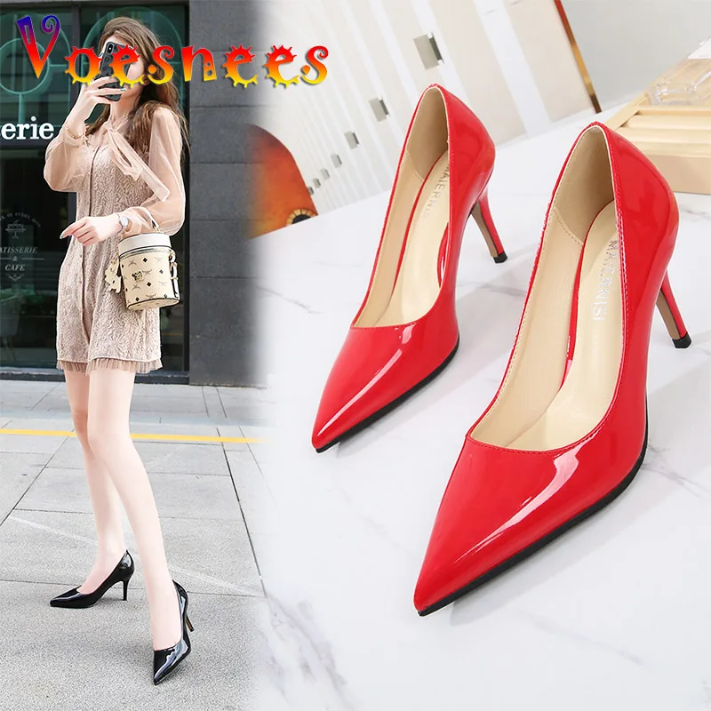 

Туфли-лодочки Женские однотонные на высоком каблуке, с острым носком