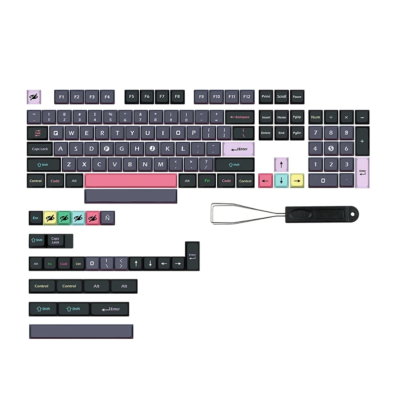 

133 Keys Dracula Keycaps XDA DYE-SUB Key Cap For Dz60/RK61/Gk64/68/75/84/980/104 Mechanical Keyboard Gmk Keycap