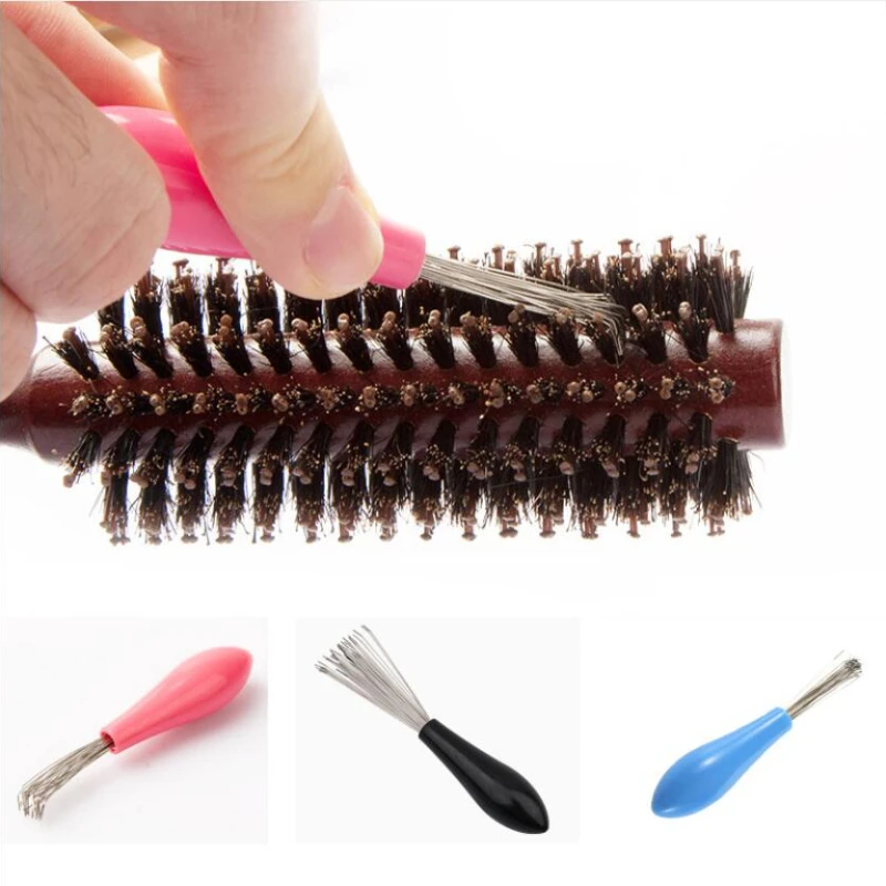 

1pc Comb Hair Brush Cleaner Plastic Metal Cleaning Remover Embedded Tool Remover Handle Tangle Hair Comb Accessories