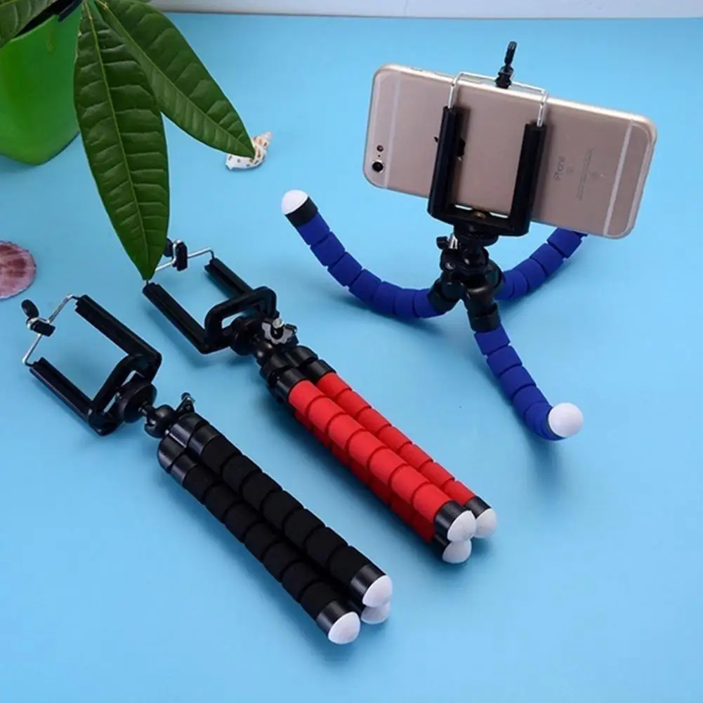 

Stable Bracket for Handheld Camera 3 Legs Base ABS Phones Stand Mini Portable Support Flexible Sponge Tripod Cell Phone Holder