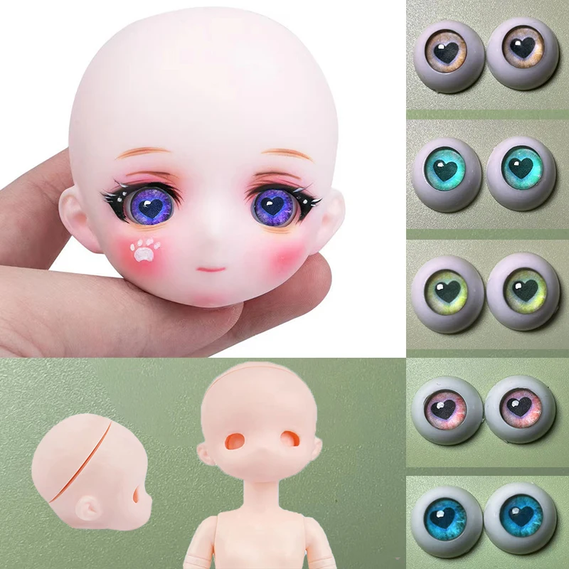

Anime Face Doll DIY 30cm Doll Makeup Doll Head or Whole Doll Lol Doll Beautiful Girl Doll Toy Gift (Head Can Be Opened)
