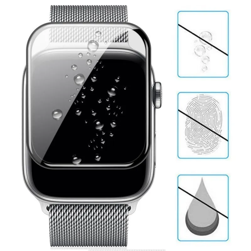 3 шт. Защита экрана для Apple Watch серии 7 6 SE не стеклянная защита 5/4/3/2 Iwatch 40 мм 41 42 45 |