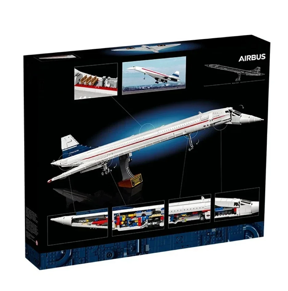 

ICONS 10318 Large Concorde Set Building Blocks Supersonic Flight Passenger Plane Aircraft Model Educational Toys for Kids Gifts
