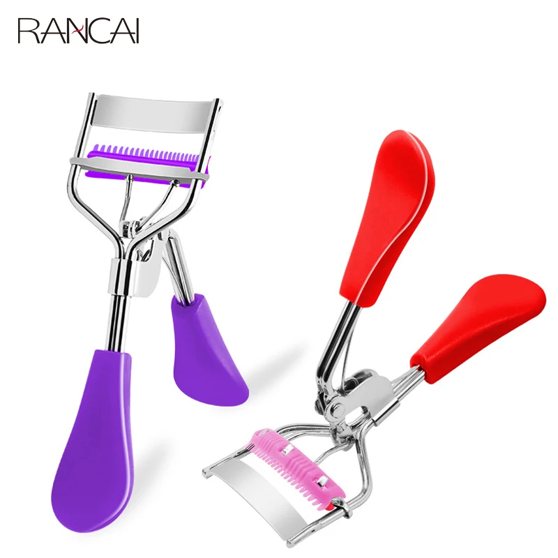 

RANCAI 1pcs Lady Eye Lashes Curling Eyelash Curler Make-up for women Beauty makeup tools Cosmetics With Comb Clip Eyelashes Tool