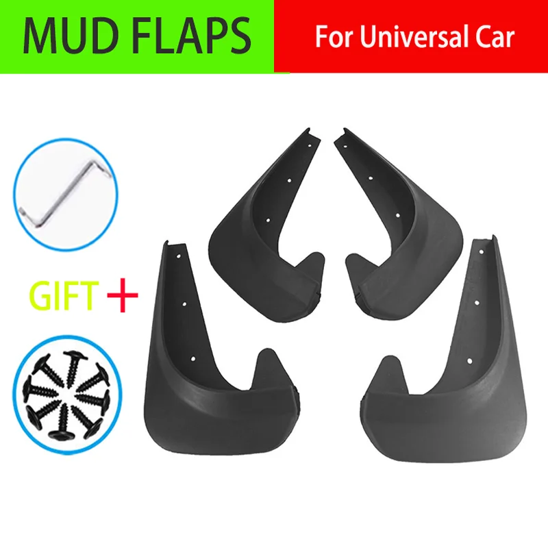 

4Pcs Mud Flaps For Universal Car Soft Small Size Fender