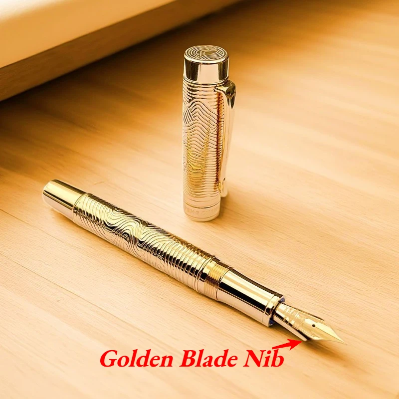 Фото Ручка-перо Pengchen Brass High Beauty, серия Shanhe, для офиса и бизнеса, с пером типа 