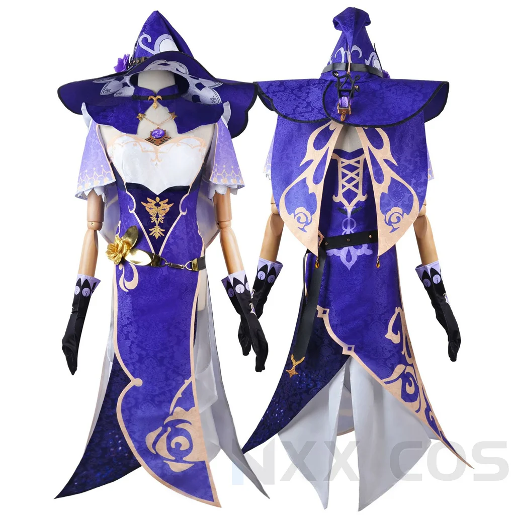 Лиза минси Косплей GenshinImpact Костюм для вечеринки Одежда Ролевая игра комикс с