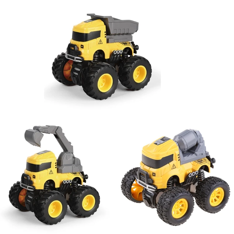 

Engineering Vehicle DIY Simulation Inertial Off-road Vehicle, Crane/Excavator/Dump Educational Toy Car
