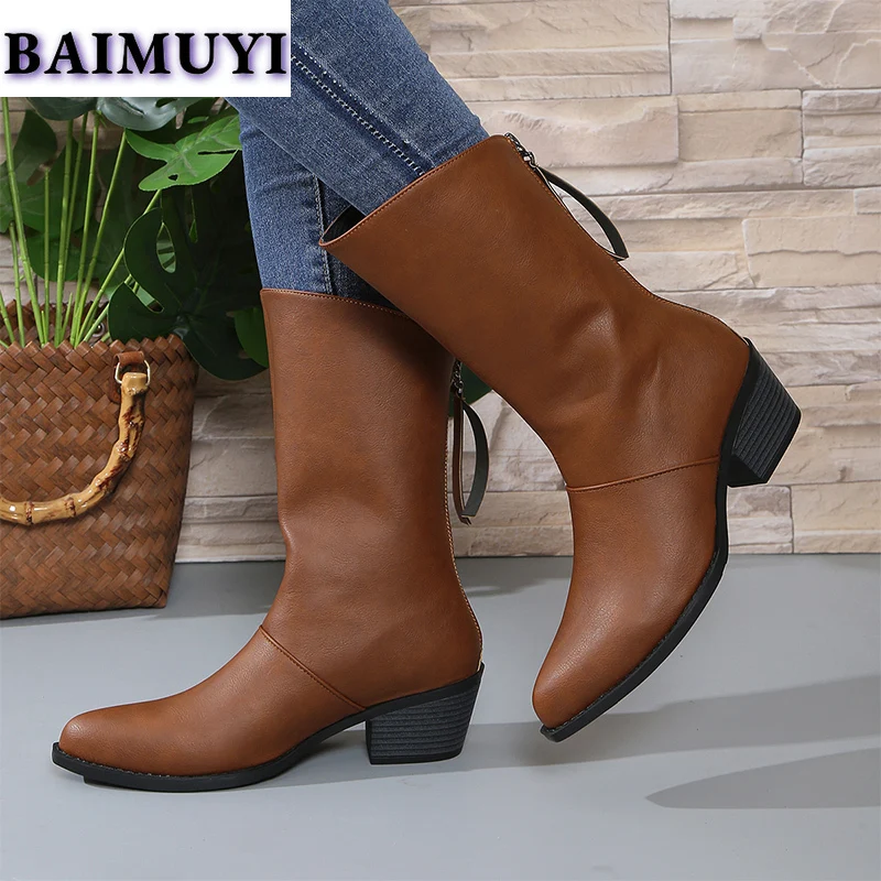 Женские ботильоны с острым носком на высоком каблуке молнии