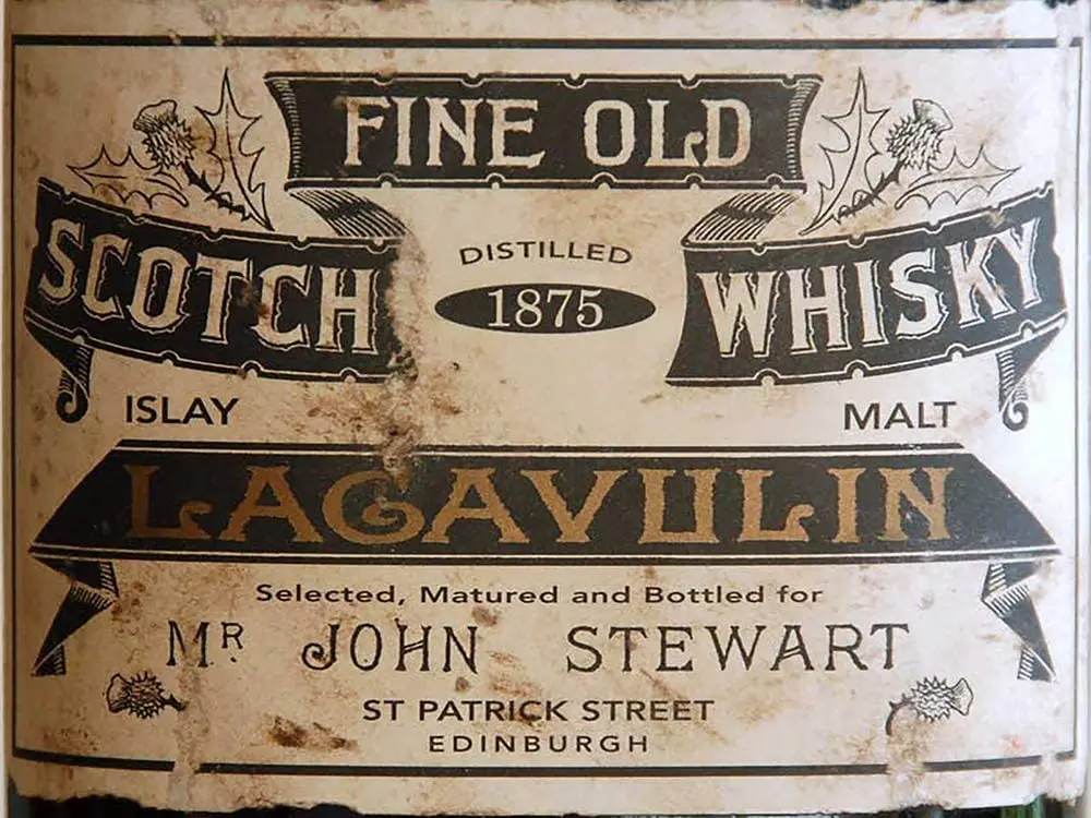 

Стальной шотландский виски Lagavulin, винтажная рекламная репродукция, декор для бара