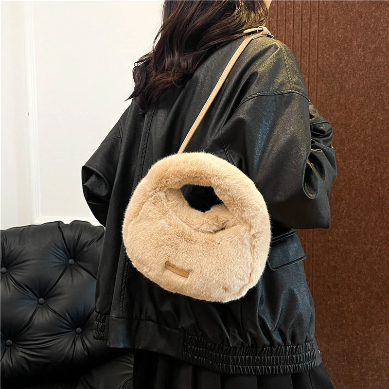 Однотонная бархатная сумка-мешок хит продаж 2024 сумка через плечо с застежкой