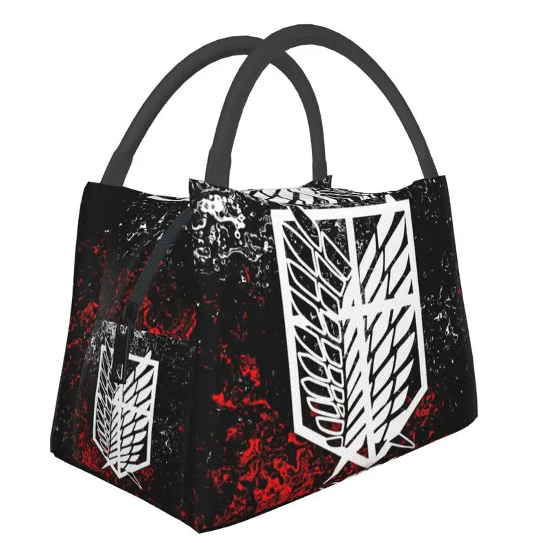 

Wings Of Freedom Attack On Titan Thermal Insulated Lunch Bag Shingeki No Kyojin Portable Lunch Container for Work Meal Food Box