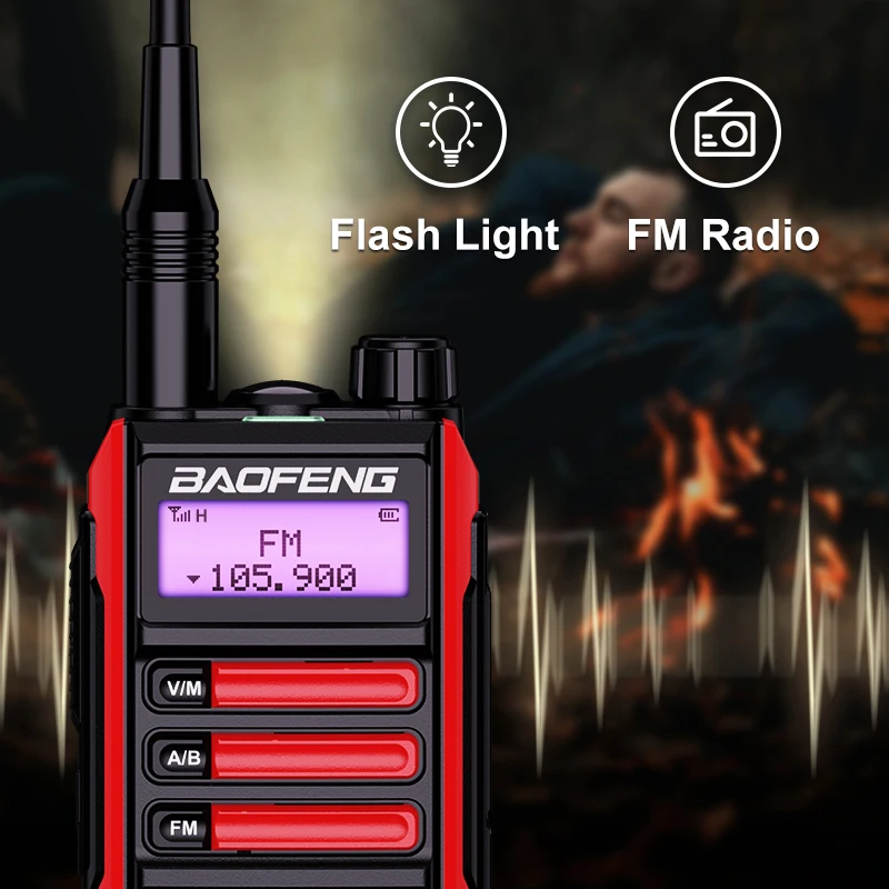 Портативная рация BAOFENG дальнего действия с защитой от дождя VHF и UHF |