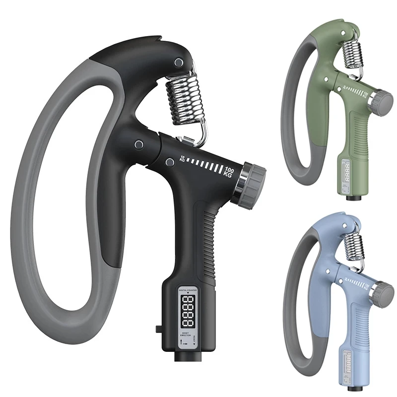 

10-100Kg Adjustable Hand Grip Strengthener Electronic Countable Heavy Hand Gripper Finger Exerciser Grip Wrist Expander Training