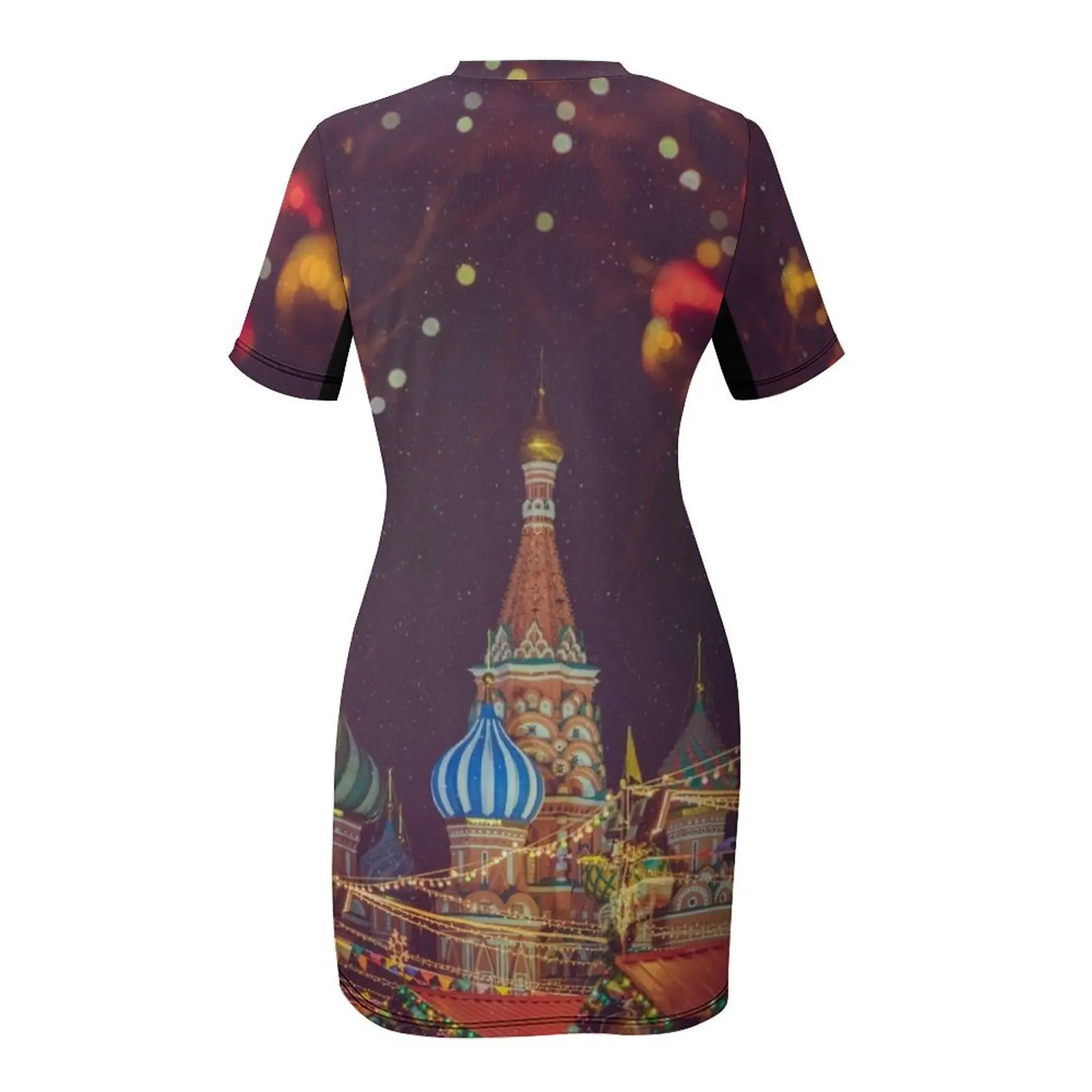 Празднование Рождества и Нового года на Красной квадрате в Москве Россия Платье