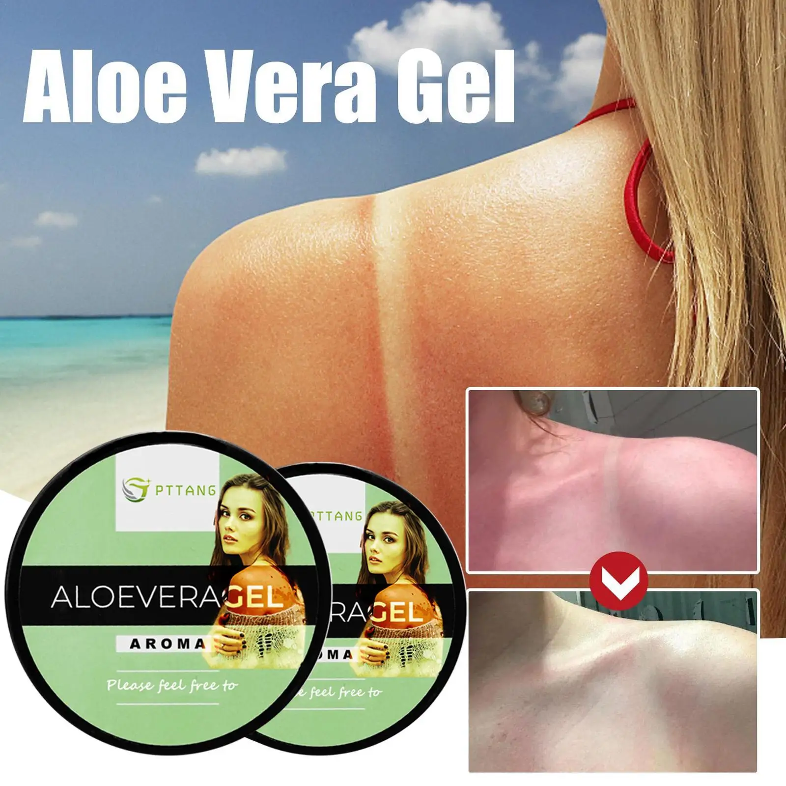 

Aloe Soothing Repairing Gel Aloe Vera Skin Care Remove Acne Moisturizing Day Cream Repair Face Sunburn Fade Scar Skin Care