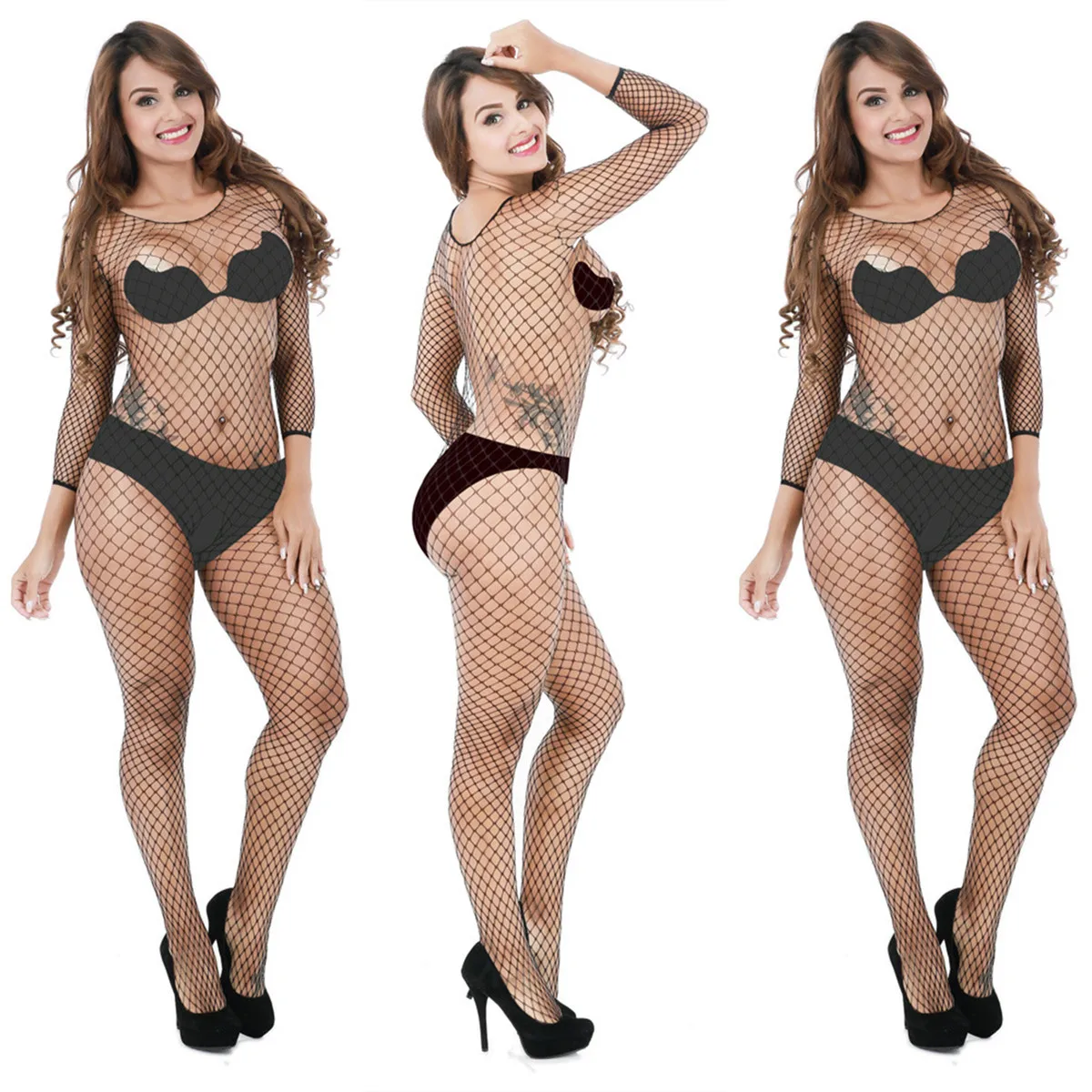 Цельный сексуальный костюм экзотическое нижнее белье боди ажурная Экзотическая