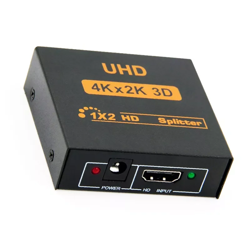 

Splitter UHD 3D HDMI-compatible Splitter HD 1X2 1080P Switch Split 1 in 2 out Switcher Repeater for HDTV DVD PS3/4 Xbox PC