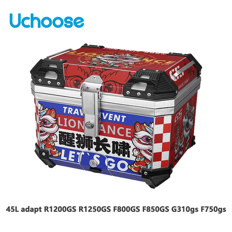 

45L Tool Tail Box Large CapacityMotorcycle Tail Box Universal For R1200GS R1250GS F800GS F850GS G310gs F750gs Top Rear Luggage