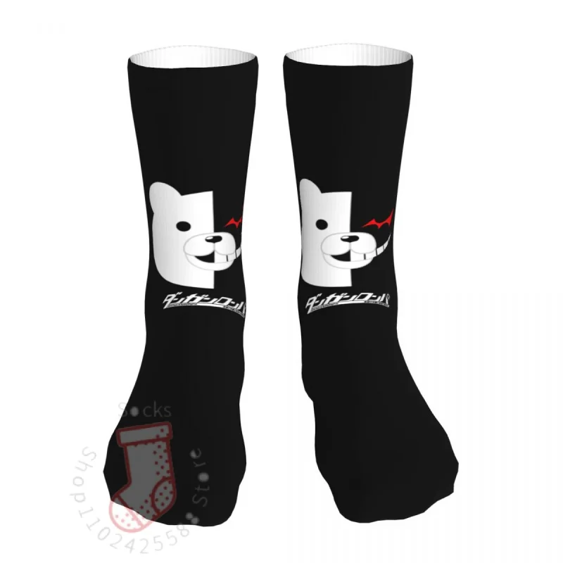 

Men Sports Danganronpa Monokuma Socks Cotton Compression Anime Manga Bear Women Socks