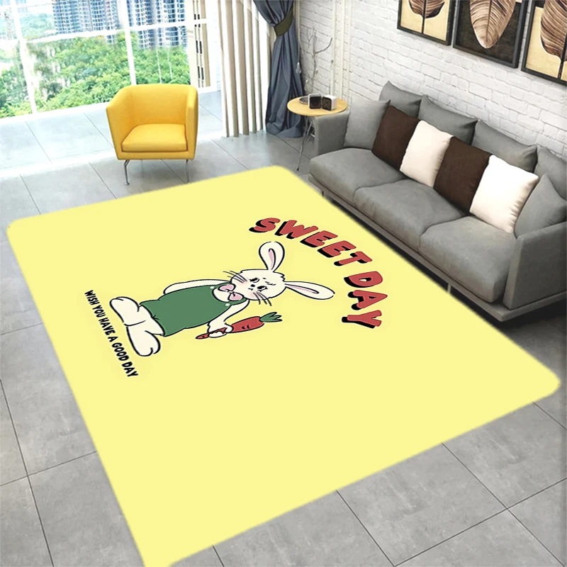 

Floor Carpets Kitchen Mat Cute Rabbit Foot Room Mats Children Bedroom Carpet Bath Living Rugs Home Decoration Door Entrance Rug
