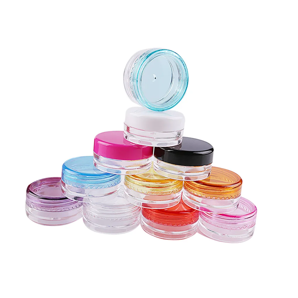 

60pcs Round Face Cream Box Refillable Cosmetic Lotion Jar Women Makeup Container Bottle Tool