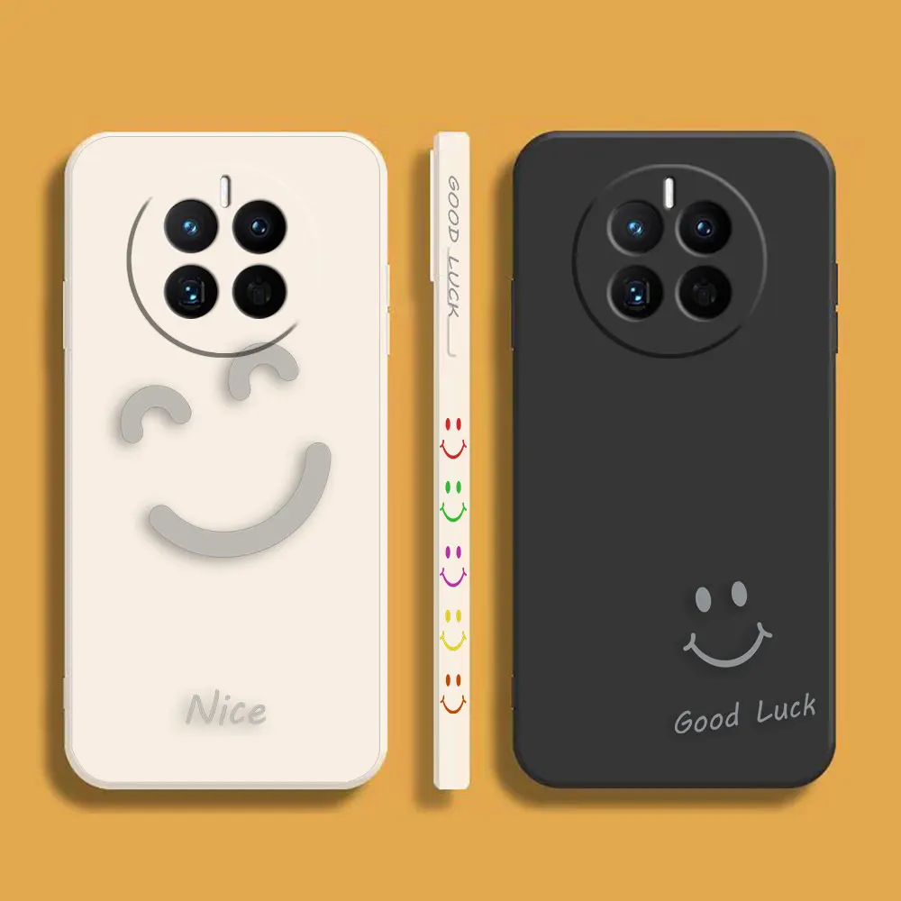 

Nice Good Luck Face Phone Case For Huawei MATE 10 20 20X 30 40 50 P20 P30 P40 P50 P60 PRO PLUS Colour Liquid Case Cover Funda