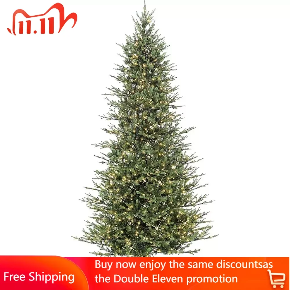 

9 Foot Pre-Lit Artificial Christmas Tree With 800 Clear Lights Free Shipping Christmas tree Decoration Decorations Supplies Home