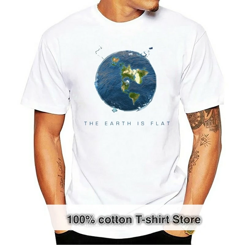 

Новинка 2018, модная популярная летняя футболка, футболка на плоской подошве с изображением бесконечного самолета, земли, плоской силы, новог...