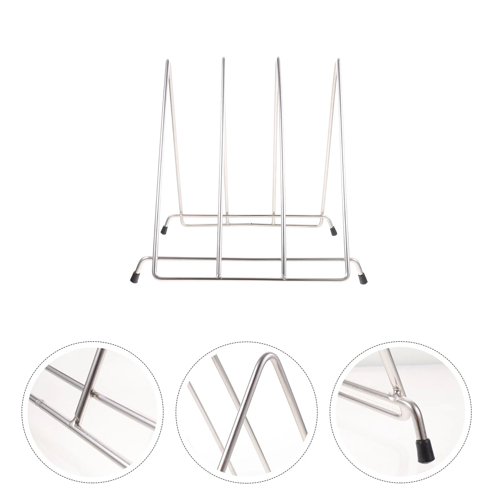 

Board Rack Storage Chopping Stand Cutting Cut Holder Kitchen Tool Shelf Rest Lid Pot Organization Drying Organizer Pan Cover