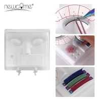5 in 1eyelash extension practice tray plastic mannequin model head glue adhesive pallet lashes holder training display tools