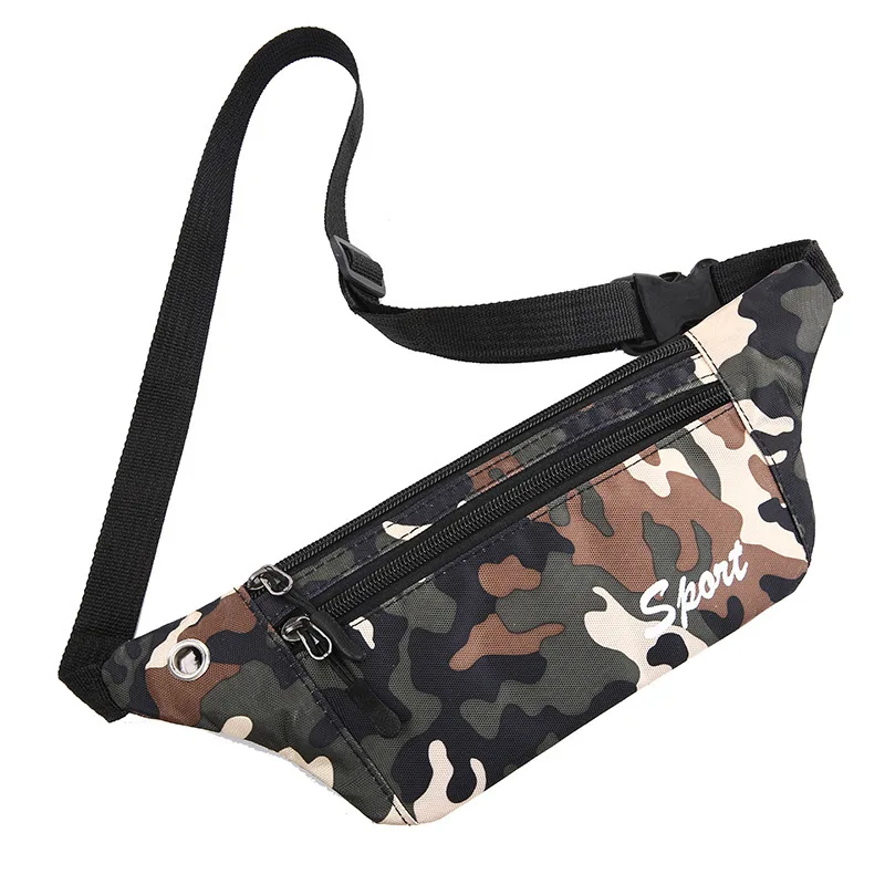 

Couples Sports Waist Bag Fitness Running Chest Bag Outdoor Waterproof Men's Bag Small Bag Mobile Phone Bag Fanny Pack
