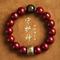 tiger year mens authentic amulet natural cinnabar bracelets buddha beads bracelet jewelry home decoration figurines crafts safe