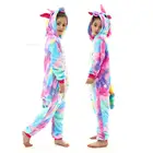 Пижама-кигуруми детская фланелевая, на возраст от 4 до 12 лет