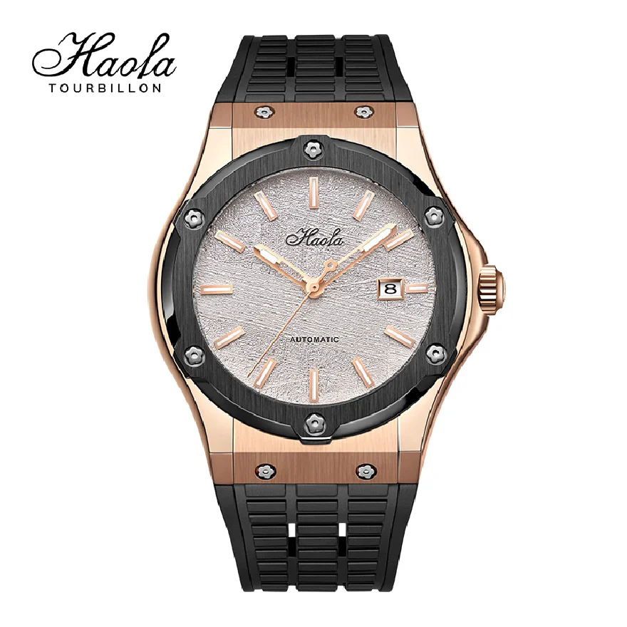 

HAOFA Business Mens Watches Automatic Mechanical Waterproof Sapphire Automatic Watch For Men Day And Date Fashion reloj hombre