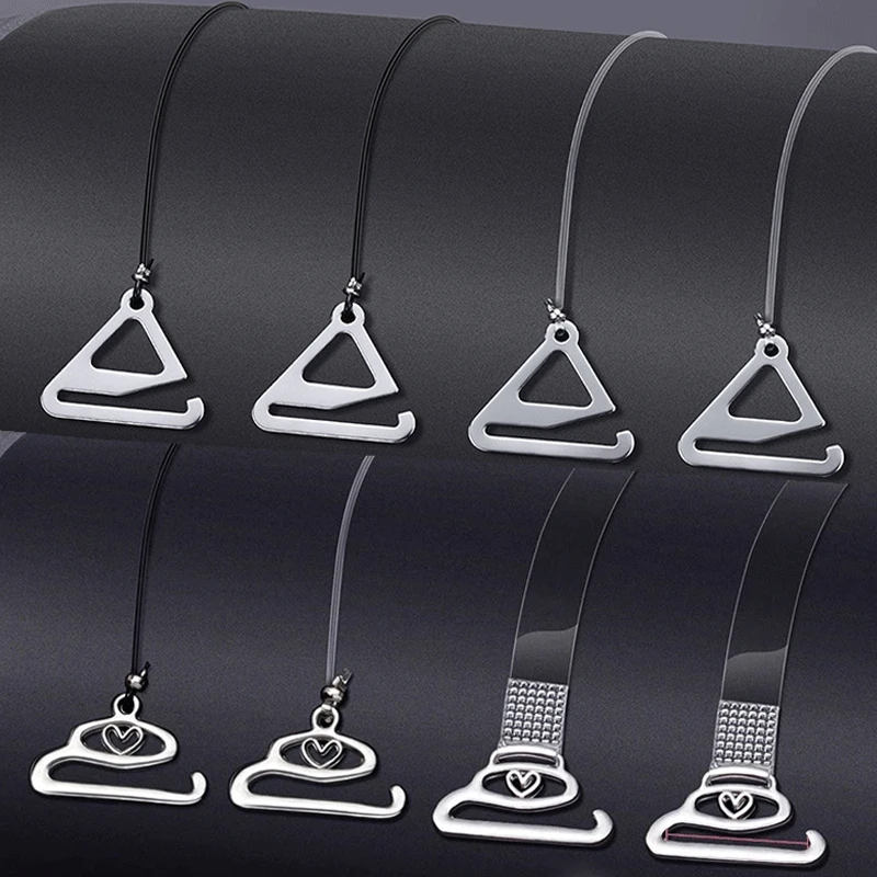 1 Pair Women Transparent Bra Strap Silicone Bra Accessories Shoulder Strap Adjustable Transparent Hook Invisible Straps