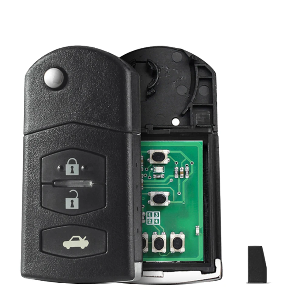 

3 Buttons Flip Car Remote Key 4D63 Chip for SKE126-01 MAZDA 2 M2 Demio / 3 M3 Axela/ 5 M5 Premacy / 6 M6 Atenza 8 M8 MPV