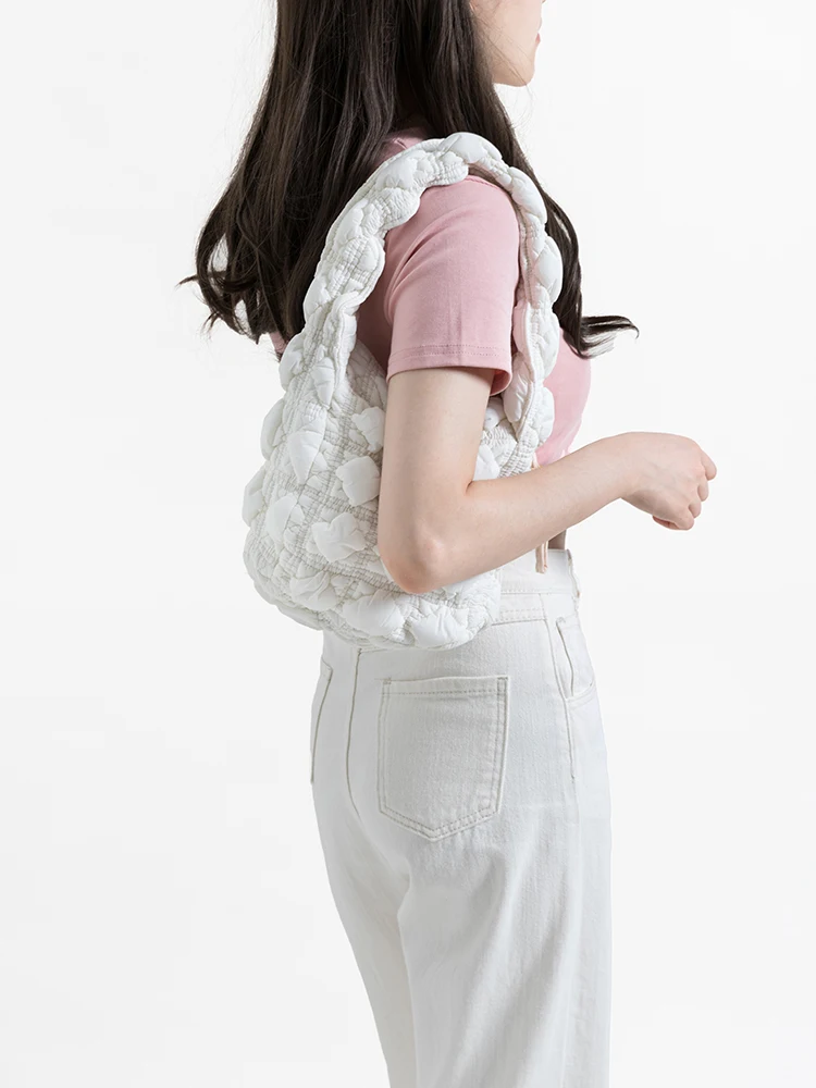 KOKOPEAS Cloud Soft Comfort Women Bags Wrinkle Soft Bag For Women Simple Fashion Versatile Cloud Bag