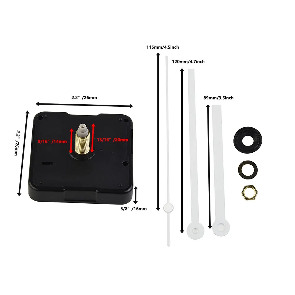 

Silent Clock Movement Kits Lengthened Silent Wall Clock Movement For DIY Clock Replacement Repair Accessories Home Decoration