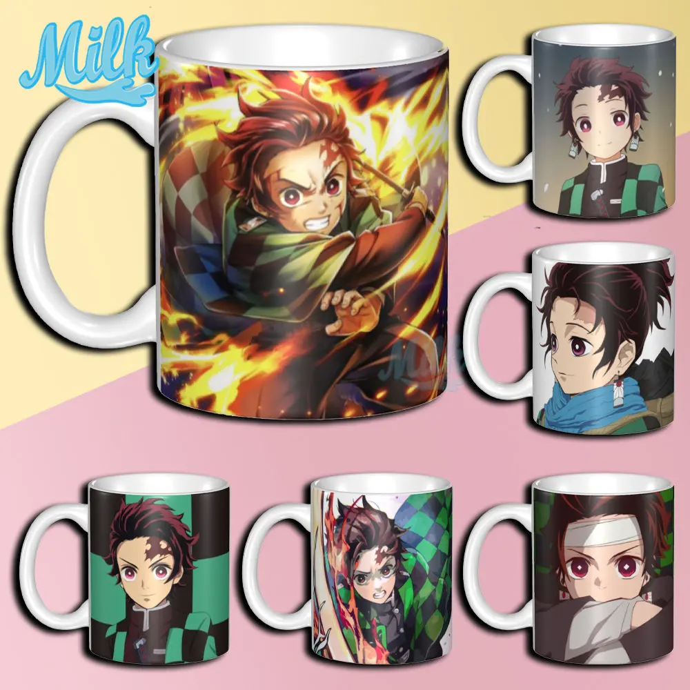 

JUMP Anime Demon Slayer Kamado Tanjirou Mugs Custom Ceramic Coffee Mug Text Coffee Cup Creative Present Outdoor Creative Gift