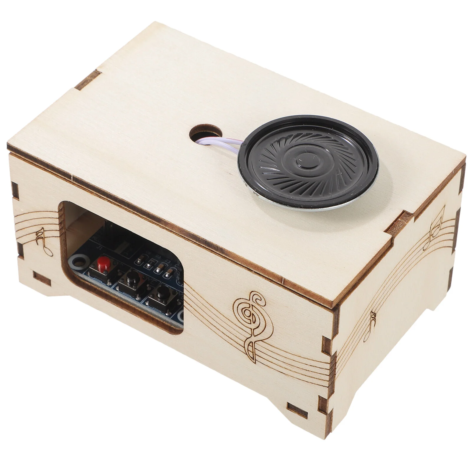 

Sound Recorder Craft DIY Assembling Toy Baby Musical Toys Handcrafted Wooden Phonograph Kids Assembly Musical Manual