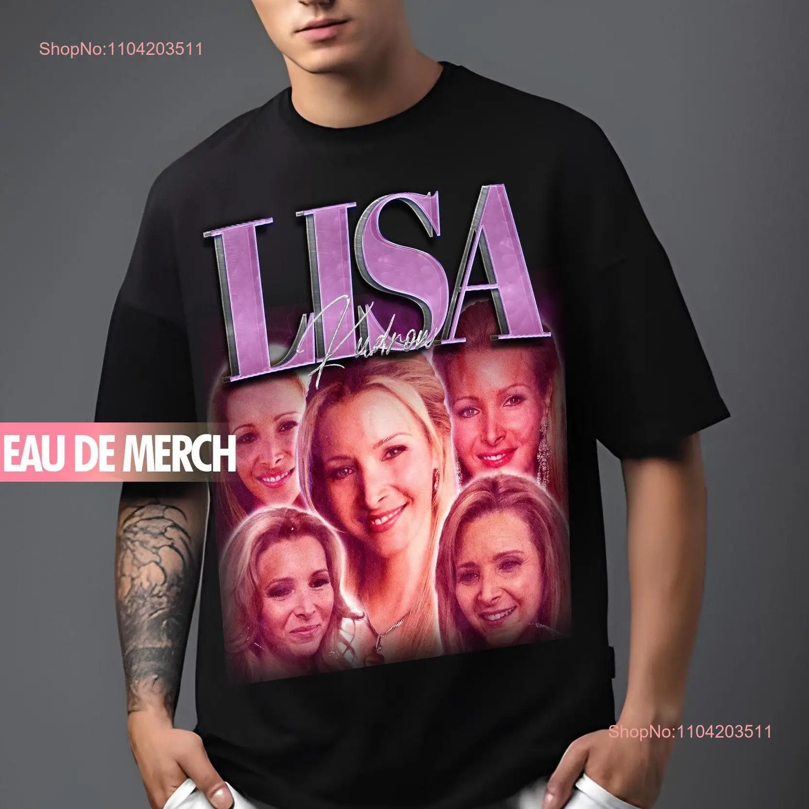 LISA KUDROW TEES Винтажная футболка 90-х Tribute Merch Ретро фанаты с длинными или короткими