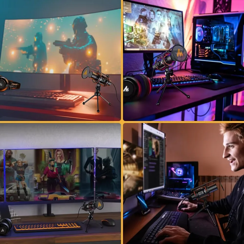 Микрофон PM471TS проводной USB-микрофон для записи емкостный микрофон сотового