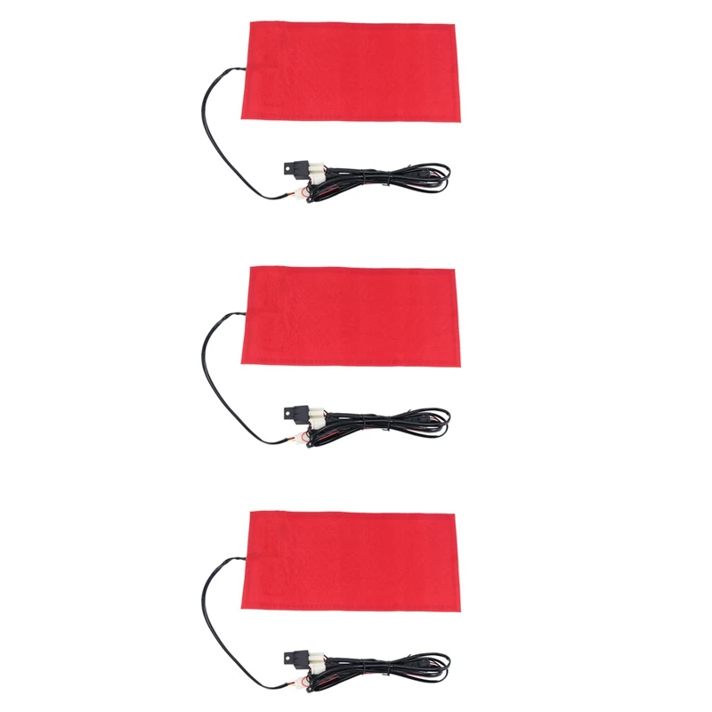 

3X 25W 12V Universal Motorcycle ATV Seat Heated Cushion Waterproof Pad Heating Pad Mat Winter Warmer