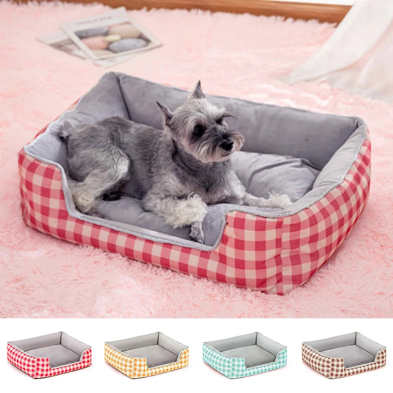Теплая кровать для собак мягкая подушка маленьких и больших спальные кровати