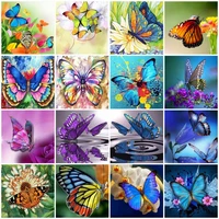 new arrivals animal diamond painting full squareround butterfly cross stitch diamond embroidery animals wall decor hobby gift